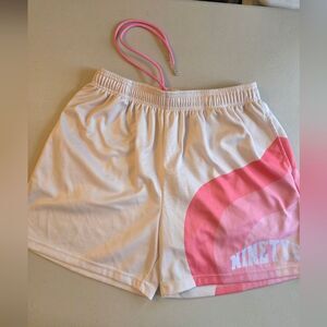 Ninety 8 clubPink + White Shorts